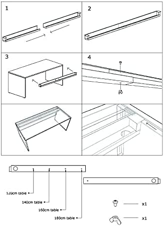 Schreibtisch Nuvi, 160 cm x 80 cm x 75 cm, Saphir Eiche Dekor  inkl. Kabelkanal