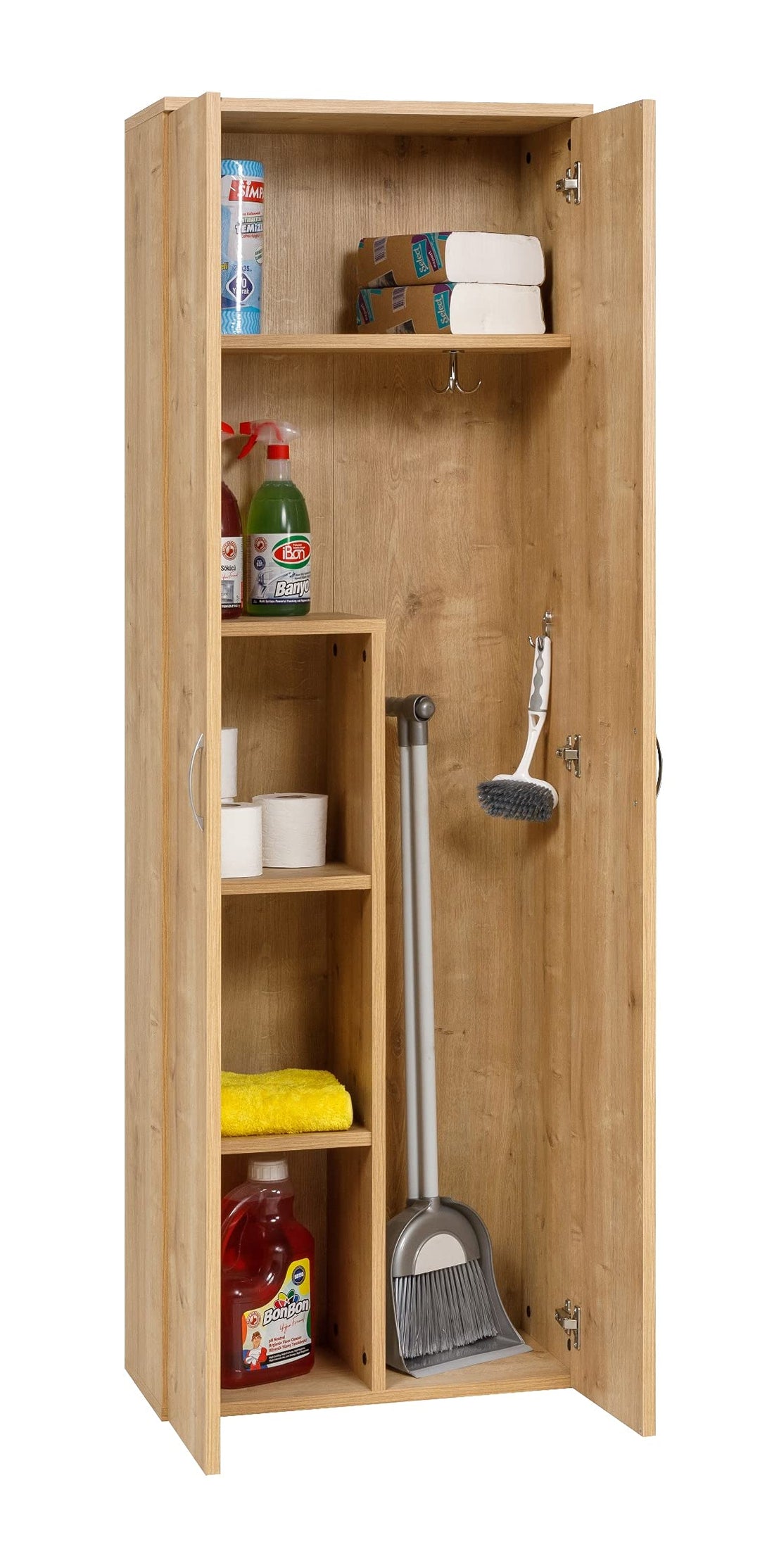 Kleiderschrank, Saphir Eiche Dekor, 60x180x34 cm