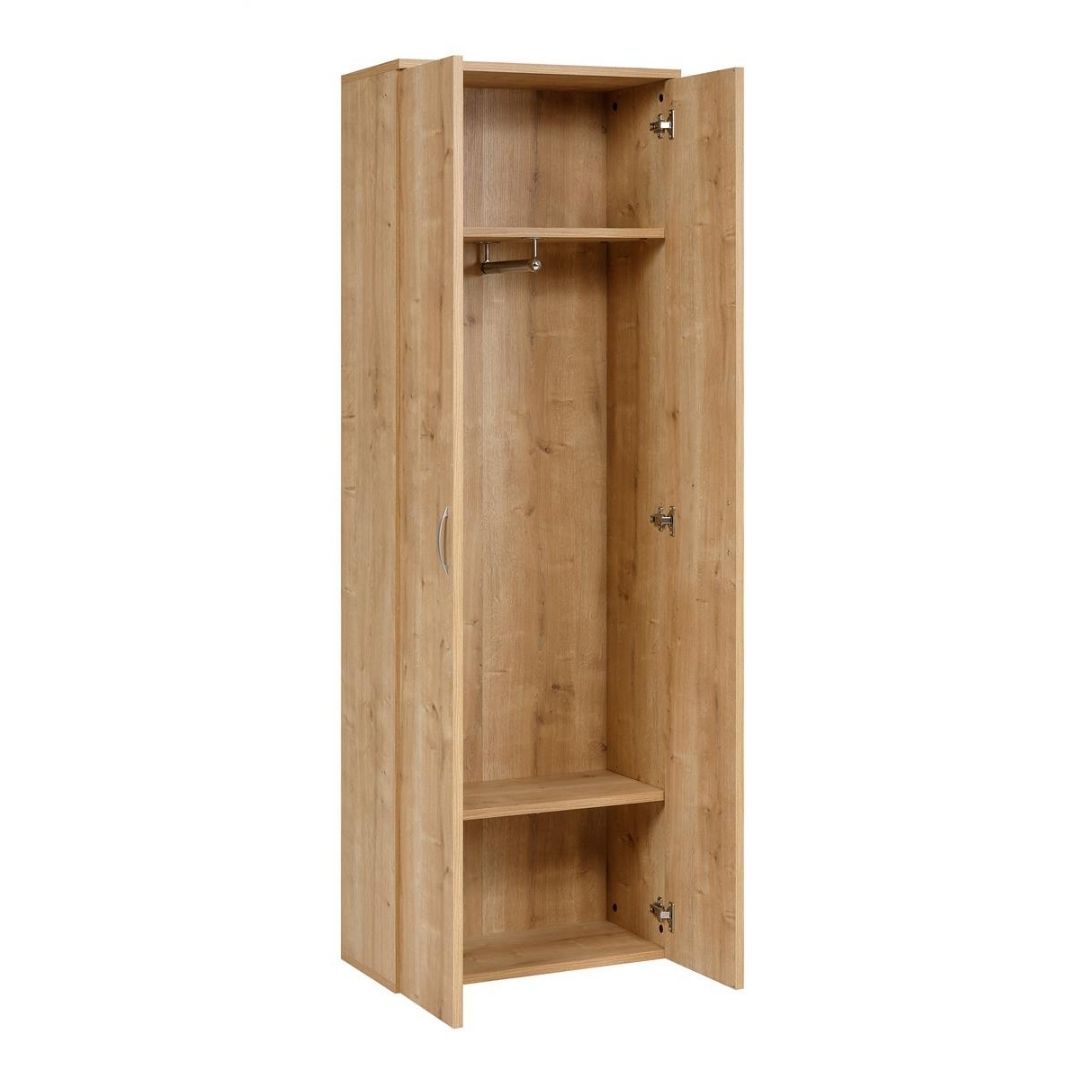 Kleiderschrank, Saphir Eiche Dekor, 60x180x34 cm