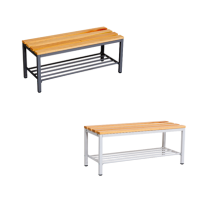 Umkleidebank mit Schuhrost