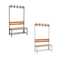 Umkleidebank einseitig mit Schuhrost