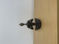 Wohnaccessoires, Yoga-Frau, Bronze