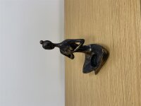 Wohnaccessoires, Yoga-Frau, Bronze