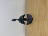 Wohnaccessoires, Yoga-Frau, Grau