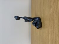 Wohnaccessoires, Yoga-Frau, Grau