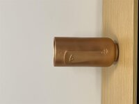 Blumenvase, 13 x 28 cm, bronze