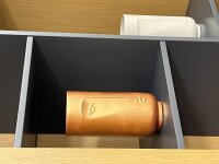 Blumenvase, 13 x 28 cm, bronze