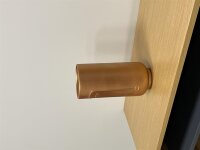 Blumenvase, 13 x 28 cm, bronze