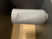 Blumenvase, 13 x 28 cm, beige