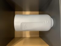 Blumenvase, 13 x 28 cm, beige