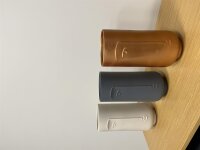 Blumenvase, 13 x 28 cm, beige