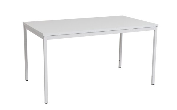 Furni24 Schreibtisch-Stahlgestell 120x80x75cm, Grau, TÜV/GS-Einfache Montage, Arbeitstisch, Bürotisch, Küchentisch, Esstisch, Druckertisch Büro-Möbel Arbeitszimmer Computertisch Gaming-Tisch Mehrzwecktisch