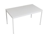 Furni24 Schreibtisch-Stahlgestell 120x80x75cm, Grau, TÜV/GS-Einfache Montage, Arbeitstisch, Bürotisch, Küchentisch, Esstisch, Druckertisch Büro-Möbel Arbeitszimmer Computertisch Gaming-Tisch Mehrzwecktisch