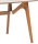 Esstisch, W Fuss, Rechteckig aus Holz