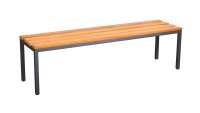 Garderobenbank 150 cm anthrazit
