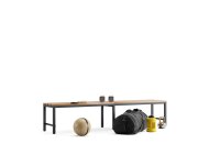 Garderobenbank 200 cm anthrazit