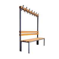 Umkleidebank Sitzbank einseitig mit Garderobenhaken...