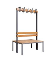 Garderobenbank doppelseitig 100 cm anthrazit