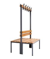 Garderobenbank doppelseitig 100 cm anthrazit