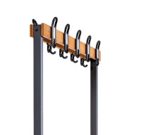 Garderobenbank doppelseitig 100 cm anthrazit