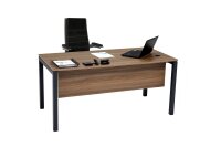 Schreibtisch Tetra, 180 cm x 80 cm x 75 cm, Nussbaum Dekor/anthrazit RAL 7016