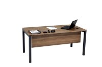 Schreibtisch Tetra, 180 cm x 80 cm x 75 cm, Nussbaum Dekor/anthrazit RAL 7016