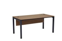 Schreibtisch Tetra, 180 cm x 80 cm x 75 cm, Nussbaum Dekor/anthrazit RAL 7016