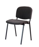Polsterstuhl stapelbar, anthrazit, VPE 1 Stück