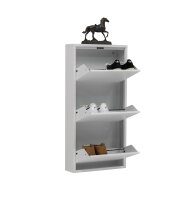 Schuhkipper, Metall 50 x15 x103,5 cm, weiß RAL 9003