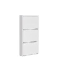 Schuhkipper, Metall 50 x15 x103,5 cm, weiß RAL 9003