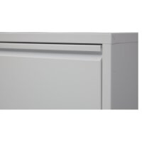 Schuhkipper, Metall 50 x15 x103,5 cm, weiß RAL 9003