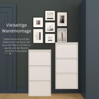 Schuhkipper, Metall 50 x15 x103,5 cm, weiß RAL 9003