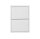 Schuhkipper Metall 50 x15 x70,5 cm, 2 Klappen, weiß RAL 9003