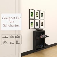 Schuhkipper, Metall 50 x15 x70,5 cm, schwarz RAL 9005