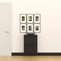 Schuhkipper, Metall 50 x15 x70,5 cm, schwarz RAL 9005