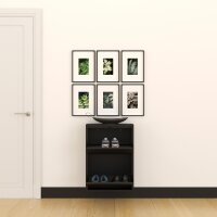 Schuhkipper, Metall 50 x15 x70,5 cm, schwarz RAL 9005