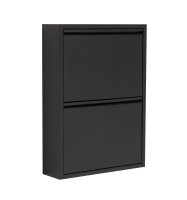 Schuhkipper, Metall 50 x15 x70,5 cm, schwarz RAL 9005