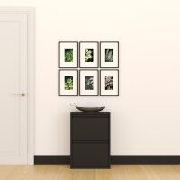 Schuhkipper, Metall 50 x15 x70,5 cm, schwarz RAL 9005