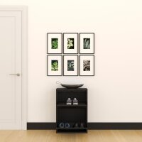 Schuhkipper, Metall 50 x15 x70,5 cm, schwarz RAL 9005