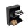 Schuhkipper Metall 50 x15 x70,5 cm, 2 Klappen, schwarz RAL 9005