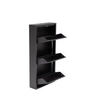 Schuhkipper, Metall 50 x15 x103,5 cm, schwarz RAL 9005