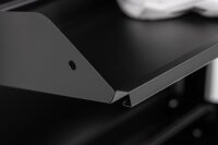 Schuhkipper, Metall 50 x15 x103,5 cm, schwarz RAL 9005