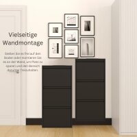 Schuhkipper, Metall 50 x15 x103,5 cm, schwarz RAL 9005