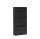 Schuhkipper Metall 50 x15 x103,5 cm, 3 Klappen, schwarz RAL 9005