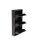 Schuhkipper Metall 50 x15 x103,5 cm, 3 Klappen, schwarz RAL 9005