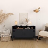 Metall Möbel Pera4, TV-Schrank 4 Regale - 100,5 x 40...