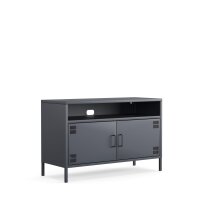 Metall Möbel Pera4, TV-Schrank 4 Regale - 100,5 x 40 x 64,5 cm Anthrazit