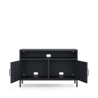 Metall Möbel Pera4, TV-Schrank 4 Regale - 100,5 x 40 x 64,5 cm Anthrazit