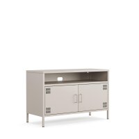Metall Möbel Pera4, TV-Schrank 4 Regale - 100,5 x 40 x 64,5 cm Beige