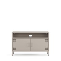 Metall Möbel Pera4, TV-Schrank 4 Regale - 100,5 x 40 x 64,5 cm Beige